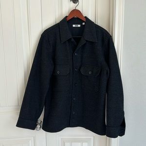 Uniqlo U Shirt Jacket Charcoal Size M